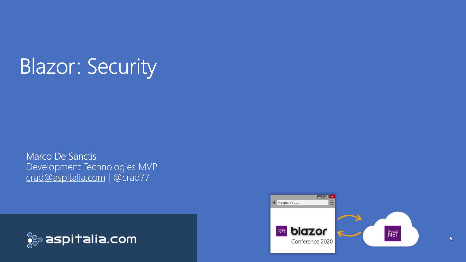 #blazor: #security https://aspit.co/b0n di @crad77 #webassembly